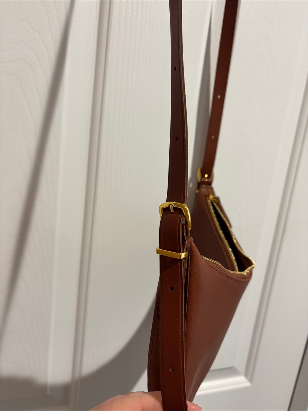 Madewell Tan Leather Crescent Crossbody - Picture 5 of 5